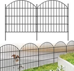 Metal Garden Fence 28IN (h) X 11.7FT (l), 5 Panels + 6 Stakes Rustproof Border. Fixed Price $86.95.