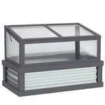 Raised Garden Bed With Wooden Cold Frame, 41" X 22.5" 28.25", Gray. Fixed Price $119.99.