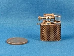 Pacton Miniature Lift Arm Lighter Chain Mail Sides Unburned Wick Works Japan Nos. Fixed Price $24.99.