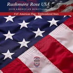 American Flag 3X5 Ft - Made In Usa, Heavy Duty Nylon For Outdoor, Fmaa Certified. Fixed Price $56.71.