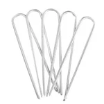 6 In. X 1.57 11 Gauge Galvanized Landscape Staples Stake Silver Weedmat. Fixed Price $12.99.