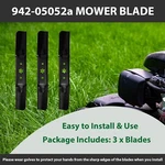 50IN. Cut Mtd Fits Cub Cadet Troy-bilt Replaces 942-05052A 742-05052A 3PCS. Fixed Price $31.71.