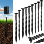 Aolabela 80 Pack Inch Plastic Landscape Edging Anchoring Stakes Black. Fixed Price $30.21.