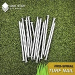 (70-PACK) Premium Spiral Galvanized Landscape Stakes Turf, Edging, Timber & More. Fixed Price $30.59.