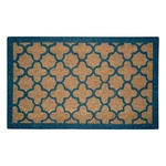 Msi Blue Quatrefoil Coir 22X36" Heavy Duty Indoor/outdoor. Fixed Price $63.95.