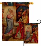 The Visit Of Wise Men Burlap Garden Flag Religious Faith Decorative Yard Banner. Fixed Price $85.95.