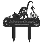 Rngmsi Grave Markers For Cemetery Cat, Metal Yard. Fixed Price $21.99.