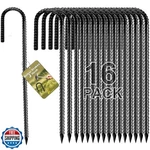 Fabulas Rebar Stakes 12 Inch, Heavy Duty 16 Pack Ground Anchors. Fixed Price $34.99.