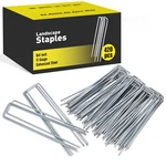 420PCS 6 Inch Landscape Staples Galvanized Garden Stakes 11 Gauge Ushaped Sod Pi. Fixed Price $47.96.