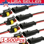 2PIN Way Car Waterproof Female Electrical Connector Plug Wire Kit Set Lot. Fixed Price $676.00.