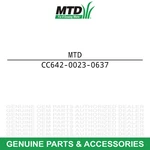 Mtd 642-0023-0637 Left Hand Outer Tines Yard-machines Rb Frt 500 55 395 390. Fixed Price $53.37.