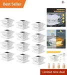 Universal Outdoor Solar Post Lights - Modes Waterproof Led 12 Pack. Fixed Price $164.79.