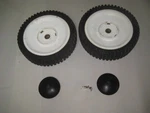 Poulan/weed Eater 21" Push Mower Pair Of Front 7-3/4" Plastic Wheels. Fixed Price $19.99.