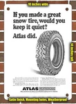 Metal Sign - 1968 If You Made Great Snow Tire Atlas. Fixed Price $29.95.