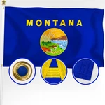 Xifan Montana State Flag 3X5 Ft Outdoor Double Sided Embroidered Heavy Duty Nylo. Fixed Price $49.98.