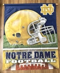 Notre Dame Fighting Irish Football Helmet 34.5" X 27.5" Banner Flag Wincraft Usa. Fixed Price $25.49.