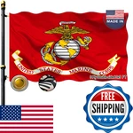 Volta Double Sided Marine Corps Usmc 3X5FT, Outdoor Heavy Duty 3-PLY Durable Pol. Fixed Price $37.96.