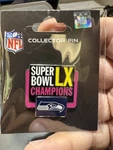 Seattle Seahawks Super Bowl Lx Commemorative Championship Pin Nfl Wincraft. Fixed Price $9.95.