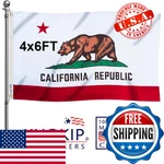 Kuokip California Republic State Flag 4X6 Ft Made In The Usa-heavy Duty Vibrant. Fixed Price $74.47.