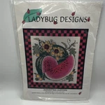 Ladybug Designs Flowers & Plants Cross Stitch Kit LB95004 With Fabric Floss. Fixed Price $9.99.