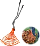 Leaf Grabber Rake With Long Steel Handle, Heavy Duty Picker Upper & Garden. Fixed Price $53.39.