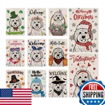 Seasonal Garden Flags Golden Doodle Double Sided Set Of 11 Holiday Farmhou. Fixed Price $75.21.