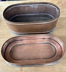 Smith & Hawken Vtg Copper Planter Made In Turkey W/lid 11.25 X 6 4. Fixed Price $57.00.