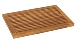 Dasha Spa Shower Door Mat 31.5 By 17.75INCH Solid Teak Wood And Oiled Finish. Fixed Price $134.62.