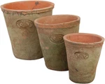AT01 Aged Terracotta Round Pots (set Of 3). Fixed Price $290.51.