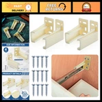 Durable Plastic Drawer Track Socket Back Plates - 2 Pair Mounting Brackets For. Fixed Price $28.99.