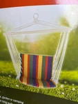 Striped Fabric Hanging Chair Hammock Rope Swing Outdoor Indoor Uv Resistant New. Fixed Price $45.69.