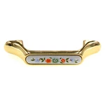 Amerock Bright Brass 3" Ctr. Arch Pull Cabinet Handle BP983-CW4. Fixed Price $6.46.