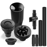 Plastic Fountain Nozzle 1/2, Head For Garden, Ponds, Small, Black. Fixed Price $17.09.