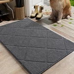 Lochas Grey Indoor Mat 20X32 Inch, Rubber Backing, Washable Absorbent Ch.... Fixed Price $26.37.