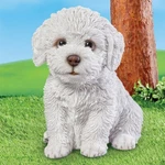 Realistic Detail Cute Little Bichon Frise Puppy Dog Garden Statue. Fixed Price $36.95.