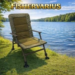 Ngt Xpr Carp Fishing Chair With Arm Rests Mud Feet Folding Camping Caravan. Fixed Price $61.56.