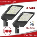 2PCS 300W Led Parking Lot Lighting, Pole LIGHT,1000W Hps Equivalent 100-277V. Fixed Price $197.98.