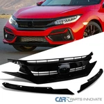 Fits 16-18 Honda Civic Black Factory Style Front Bumper Grille Hood Gurad. Fixed Price $68.95.