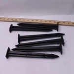 (6-PK) Valley View Heavy Duty Anchoring Stakes Plastic Black 9" PS-R6 Complete. Fixed Price $8.38.