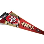 Rico Nfl San Francisco 49ERS Football Soft Felt Pennant Flag Red 12"X30". Fixed Price $8.99.