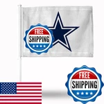 Rico Industries Nfl Dallas Cowboys Whitestar Double Sided Car Flag. Fixed Price $27.38.
