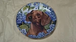 Dachshund Collector Plate Danbury Mint Bright Eyes C. Nick B5890 Painted Decor. Fixed Price $10.49.