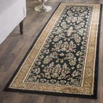 Safavieh Lyndhurst Collection Runner Rug 2FT 3IN X 16IN Black Tan Traditional Or. Fixed Price $109.37.