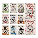 Seasonal Golden Doodle Garden Flags - Set Of 11 Double Sided Holiday Farmhouse. Fixed Price $65.97.