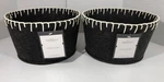Threshold Target Gray Fabric Storage Bin Decorative Basket Felt Round Set Of 2. Fixed Price $14.99.