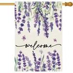Baccessor Spring Summer Welcome Floral House Flag 28X40" Double Sided Yard Decor. Fixed Price $17.79.