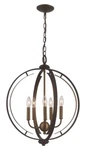 Trans Globe Chesterfield 5-LIGHT Pendant In Rubbed Oil Bronze/antique Gold. Fixed Price $332.31.