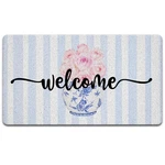 Jinyo Chinoiserie Floral Mat Grandmillennial Indoor Outdoor Entrance Blue W. Fixed Price $41.46.