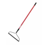 Bully Tools 16 In Steel Bow Rake, 48 Fiberglass Handle 92309. Fixed Price $62.63.