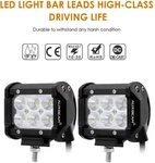 Auxbeam Led Light Bar 4 Inch 18W Flood Pods Driving (pack Of 2). Fixed Price $37.00.